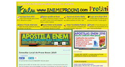 Desktop Screenshot of enemeprouni.com